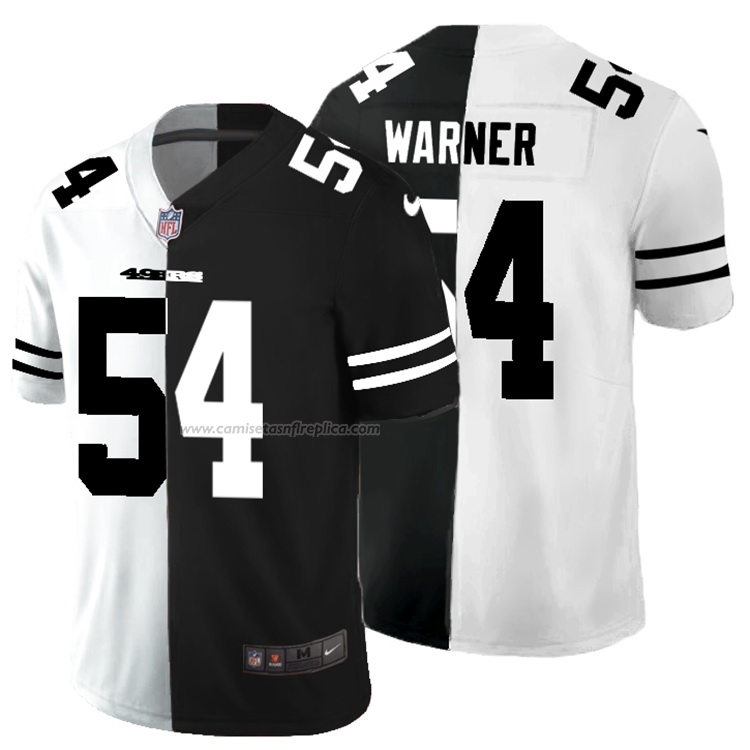 Camiseta NFL Limited San Francisco 49ers Warner White Black Split